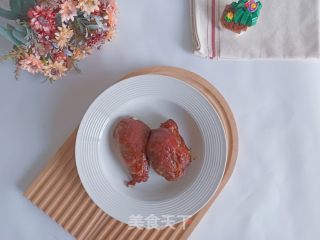 咸蛋黄叉烧肉的做法步骤：9