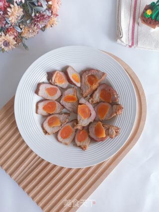 咸蛋黄叉烧肉的做法步骤：10