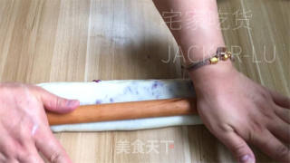 紫薯面包，松软香甜，制作简单，好吃颜值高。的做法步骤：14