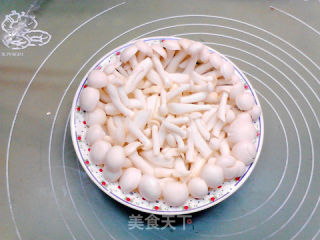 白玉菇蒸肉的做法步骤：4