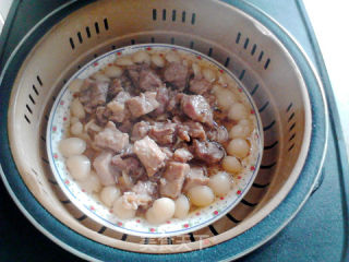 白玉菇蒸肉的做法步骤：7