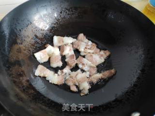 秋葵笋片炒回锅肉的做法步骤：4