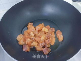 酸甜可口的菠萝炒肉的做法步骤：6