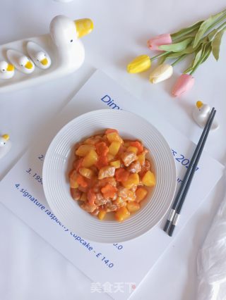 酸甜可口的菠萝炒肉的做法步骤：13