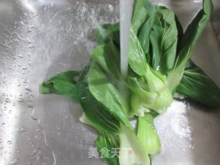 青菜小馄饨荞麦疙瘩的做法步骤：3