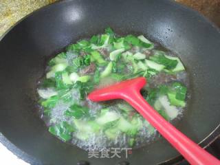 青菜小馄饨荞麦疙瘩的做法步骤：7