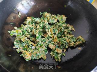 虾皮韭菜炒蛋的做法步骤：5