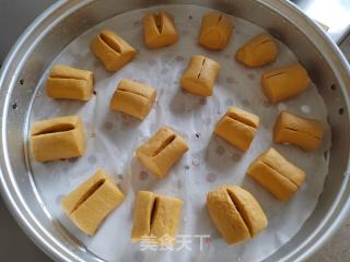 红糖南瓜刀切馒头的做法步骤：8