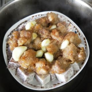 肉丁蒸香芋的做法步骤：6
