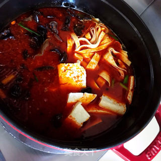 香辣豆腐粉条煲的做法步骤：6