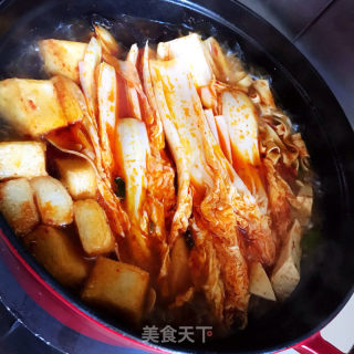 香辣豆腐粉条煲的做法步骤：7