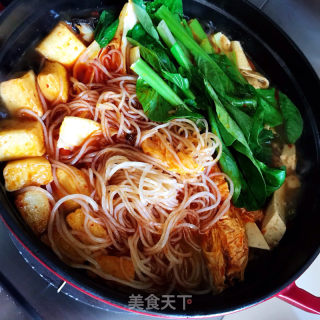 香辣豆腐粉条煲的做法步骤：8