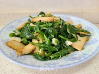 明月草炒豆腐的做法步骤：5
