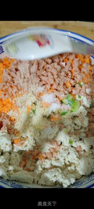 豆腐丸子的做法步骤：6