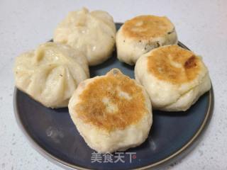 酸菜肉沫生煎包的做法步骤：12