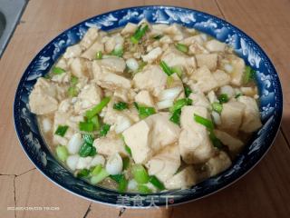 香葱焖豆腐的做法步骤：6