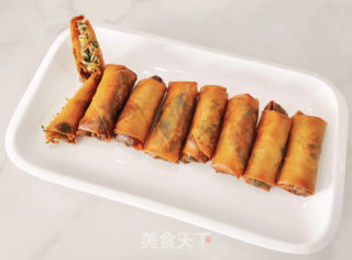 炸春卷的做法步骤：9