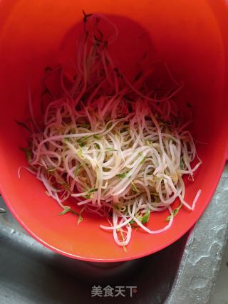 香辣豆芽儿的做法步骤：2