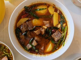 火锅炖耙牛肉的做法