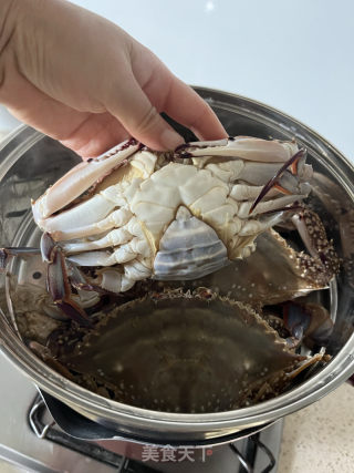 清蒸梭子蟹的做法步骤：3