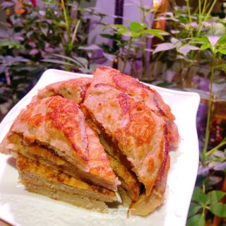 香芋蛋饼的做法步骤：9