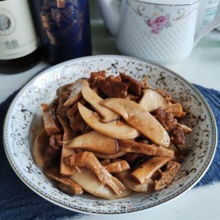 杏鲍菇笋干烧肉的做法步骤：8