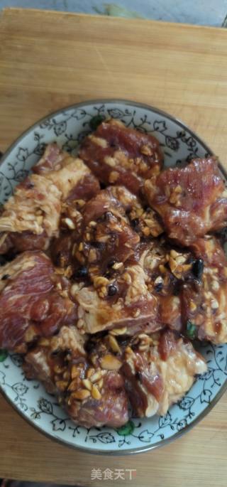 蒜香豉汁蒸排骨的做法步骤：6