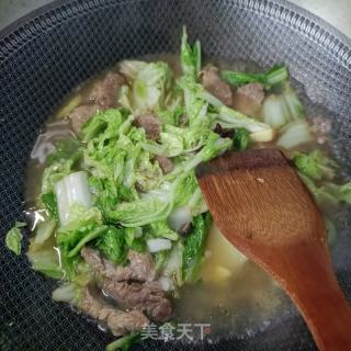 白菜鸡汤炖豆腐的做法步骤：10