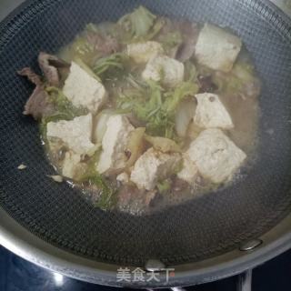 白菜鸡汤炖豆腐的做法步骤：13