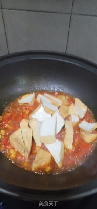 番茄烧客家豆腐的做法步骤：9