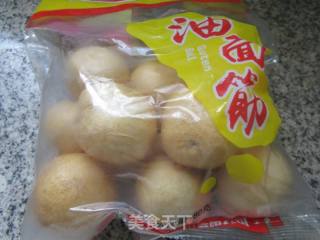 油面筋烧笋干的做法步骤：1