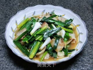 五花肉炒蒜苗的做法步骤：10