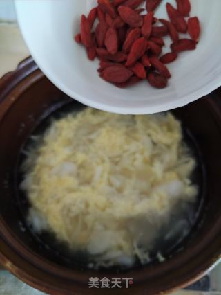 百合鸡子糖水的做法步骤：6
