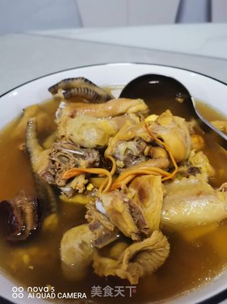 虫草花鸡汤的做法步骤：9