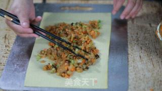 【滋味】铺、卷、蒸！简单几步教你自制鸡肉卷的做法步骤：4