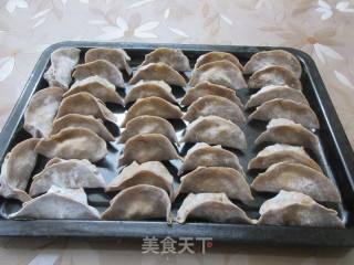 咸菜鸡蛋馅荞麦蒸饺的做法步骤：7
