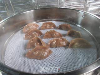 咸菜鸡蛋馅荞麦蒸饺的做法步骤：10