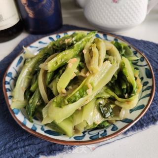 蒜蓉炒生菜的做法步骤：7