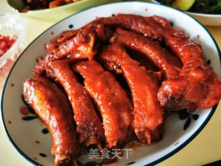 电饭煲叉烧排骨的做法步骤：7