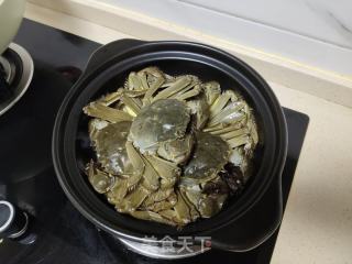 盐焗毛蟹的做法步骤：4