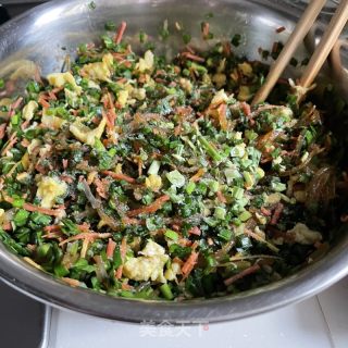 韭菜鸡蛋滋卷的做法步骤：5