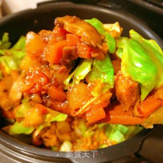 鸡腿煲仔饭的做法步骤：17