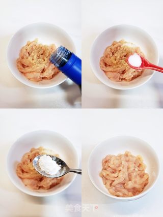 酸甜鲜香下饭菜～鱼香鸡丝的做法步骤：1