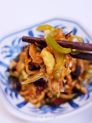 酸甜鲜香下饭菜～鱼香鸡丝的做法步骤：14