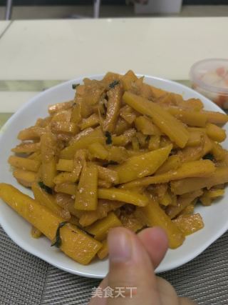 炒南瓜条的做法
