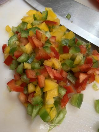 培根彩椒扒玉豆的做法步骤：6