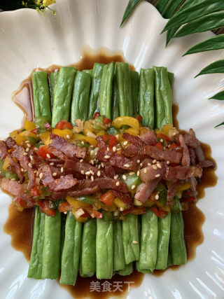 培根彩椒扒玉豆的做法步骤：14