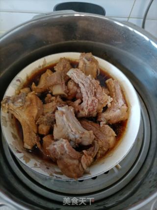 排骨蒸芋头的做法步骤：4