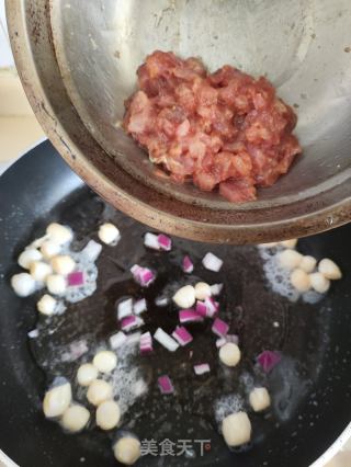 大虾肉末炒饭的做法步骤：8