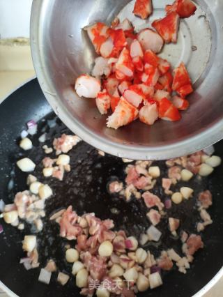 大虾肉末炒饭的做法步骤：9